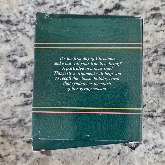 NIB CARLTON CARDS PARTRIDGE IN A PEAR TREE 12 DAYS OF CHRISTMAS HOLIDAY ORNAMENT - Picture 4 of 12